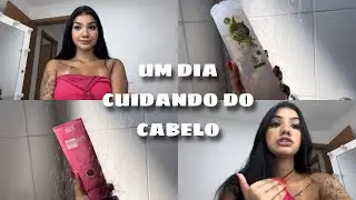 UM DIA CUIDANDO DO MEU CABELO | etapa de reconstrução 💗