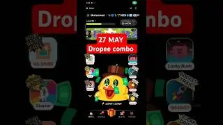 27 MAY Dropee Combo card 🔥 Today Dropee Airdrop New Update 💥 Dropee Combo lottery card