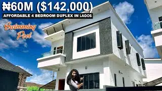 Inside a ₦60,000,000 ($142,000) 4 Bedroom Duplex With Swimming Pool in Ajah - Affordable Homes.
