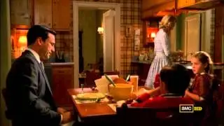 Mad Men Season 2 , Don and betty fight !