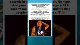 Chris Brown Makes R&B History&hellip; AGAIN! 🎶🔥 #chrisbrown