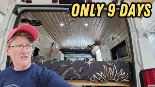 I DID A 9 DAY VAN BUILD
