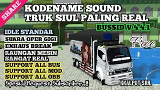 RILIS !! KODENAME SOUND TRUK SIUL BUSSID V4.4.1 SUPPORT ALL MOD || BUSSID UPDATE