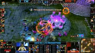 EU LCS Promotion Tournament D1 - CW vs MYM Finish