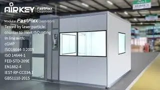 Pharmaceutical Modular Cleanroom | ISO 7 Cleanroom USA Project by Airkey #cleanroomsolutions