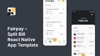 FairPay &ndash; React Native Expo UI Template for Bill Splitting Apps