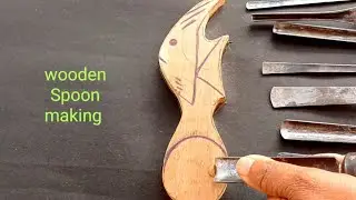 Wooden spoon making || How to wood carving