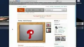 Check out Etsy for all your iPhone and Mac Decal needs