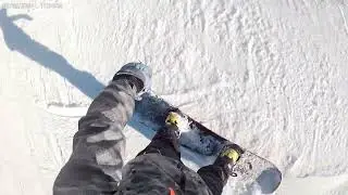 Smooth Little Snowboard Ride in Sierra Nevada (Spain)