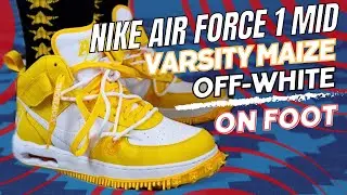 Nike Air Force 1 Mid SP Off-White Varsity Maize Found These Sitting In Nike Outlet On Foot 🔥