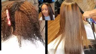 3B national hair silk press #silkpress #kidshairstyles #habeshabeauty 