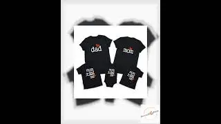 Mom Dad Me Family Matching Outfits Father Daughter Son Clothes Look Tshirt