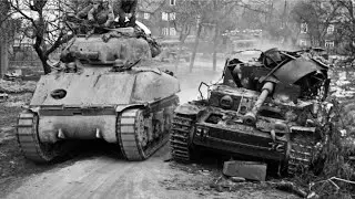 German Crews Never Knew The Sherman's 76mm Gun Could Smash Panthers From Over A Mile Away.