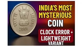 India&rsquo;s Most Mysterious Coin | Clock Error + Lightweight Variant Rare Clock Error Coin: Real 2025 