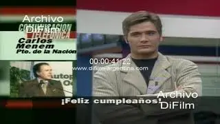 Karin Kohen - Guillermo Andino - Cumplea&ntilde;os Carlos Menem 1997