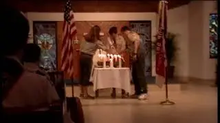 Eagle scout pin ceremony
