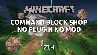 Command Block Shop No Plugins No Mods in Minecraft Latest Version 1.21.4 Vanilla Server Realms