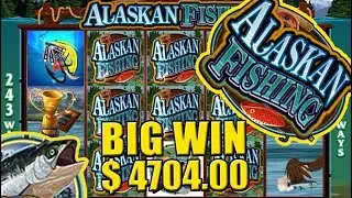 Alaskan Fishing Slot BIG WIN!! $4704.00
