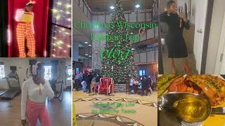 Christmas Wisconsin kalahari trip vlog shopping 🛍 food &much more 🎀🎄❄️💓🎅🏾