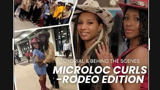 How to Small Pipe Cleaner Curls on Microlocs 💕 + Michigan Heritage Rodeo Fashion