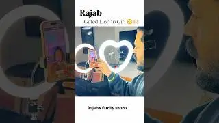 Rajab Gifted Lion to Girl 😳🙌🏻#rajab #viralvideo