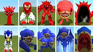 SCARY FIGHT | NEW EVOLUTION & CURSED SHIN SONIC EXE vs KNUCKLES X RADDY | ULTIMATE SHOWDOWN IN GMOD