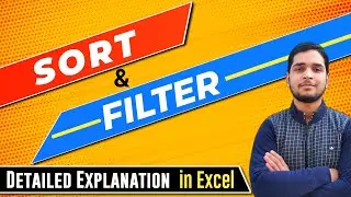 Sort and Filter Option Explained in Excel | how to sort and filter data