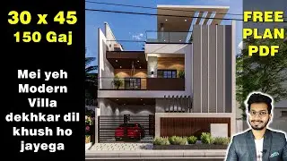 30x45, 150 Gaj. mei Yeh Modern Villa dekhkar dil khush ho jayega || DV Studio