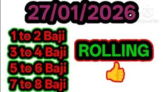 27/01/2026 ❤️ Kolkata fatafat Baji to Baji game tips today Kolkata ff tips today lucky number 