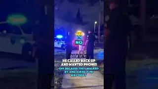 They walked by asked if he was okay now the officer wants phones off #shorts #policeofficers #cops