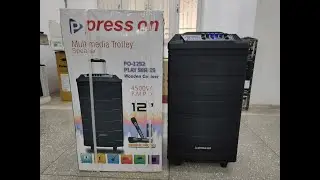 Press On PO 1252 Play Series Portable Trolley speaker #portablespeaker #bluetoothspeaker #speaker