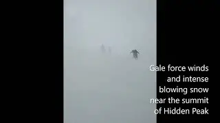 Blowing Snow and Storm Snow Weakness on Hidden Peak