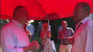 Stefan Weil in Hillerse zur Landtagswahl in Niedersachsen