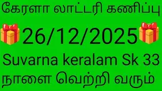 26)12)2025 Kerala Lottery Predictions Kerala lottery guessing