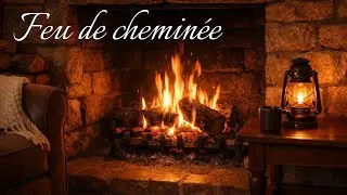 Feu de chemin&eacute;e - Ambiance cosy & relaxante | Bruits de feu pour dormir (4H)