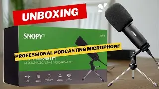 Professional Podcasting Microphone - UNBOXING SETUP