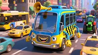 Beep Beep Busy City Bus 🚌🌆 Fun Vehicle Song for Kids Toddlers Preschool Learning