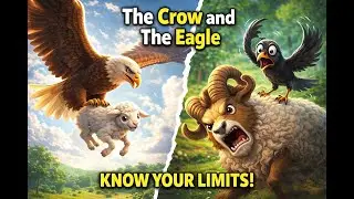 The Crow Who Tried to Be an Eagle 🦅 | Moral Story for Kids