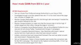 How i made 200k from SEO in 1 year part2 -Section 4