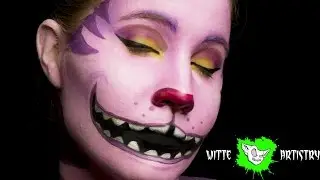 ✅ALICE IN WONDERLAND CHESHIRE CAT Makeup Tutorial in 4K- Witte Artistry