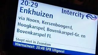 Amsterdam Sloterdijk - Enkhuizen | Fri 04 Feb 2022 | 08: 29 pm (6&deg;C)