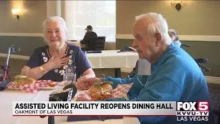 Assisted living facility in Las Vegas reopens dining hall
