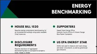 Commercial Building Energy Benchmarking - BOMA Hawaii GAC