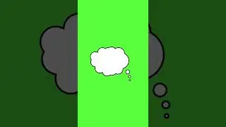 Idea , think , cloud , massage cloud green screen png image #greenscreen