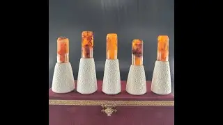 Handcarved Meerschaum Cigar Holders Mouthpiece (Set of 5) 40 to 60 ring size#cigarshow