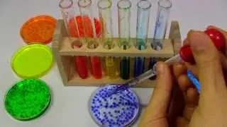 人工イクラの作り方でカラフルなレインボー粒ゼリーを作ってみた How to Make Edible Rainbow Grains Jelly
