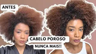 Treatment for frizzy, porous, and dry hair.