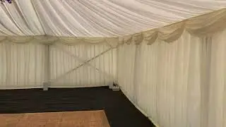 21m x 9m Clear-Span marquee walk around.