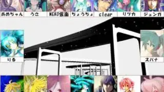 【NicoNico Chorus】Last Night, Good Night (16 People's + Vocaloid's Chorus) +mp3