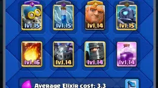 #lokjj 3.3 Elixir Hero Giant Deck Gameplay - Clash Royale